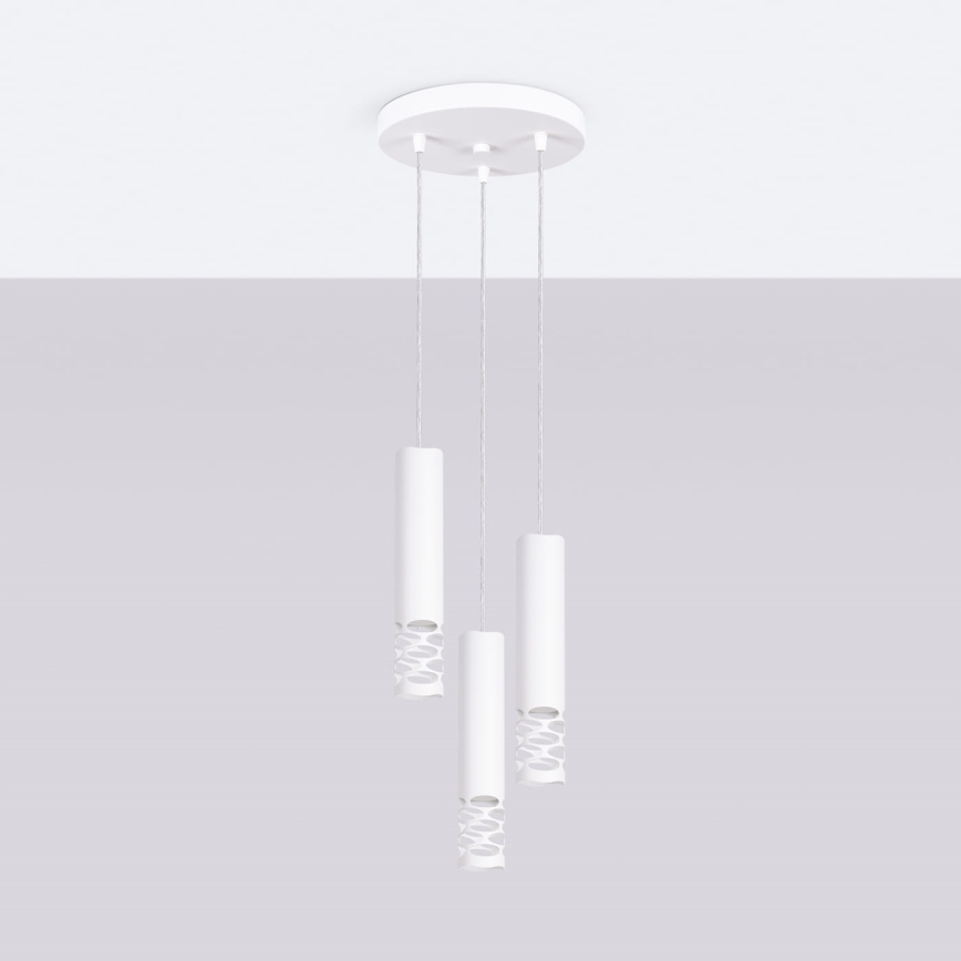 Luster na sajli LIRO 3xGU10/10W/230V bijela