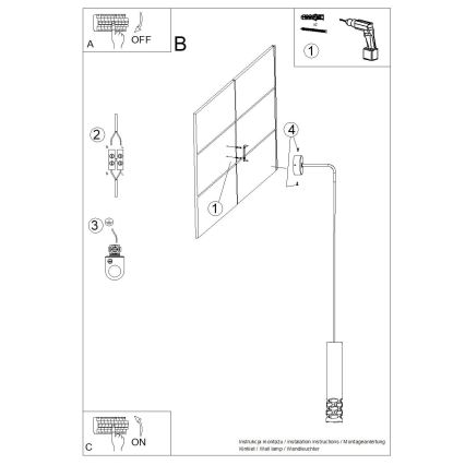 Zidna lampa LIRO 1xGU10/10W/230V bijela