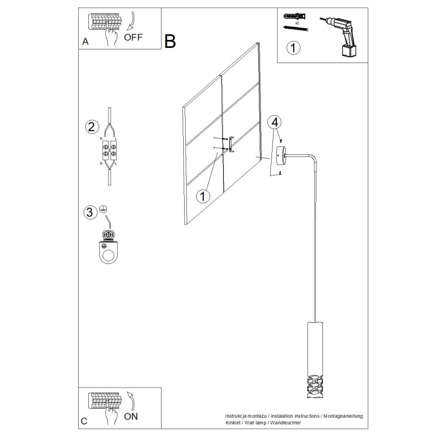 Zidna lampa LIRO 1xGU10/10W/230V bijela
