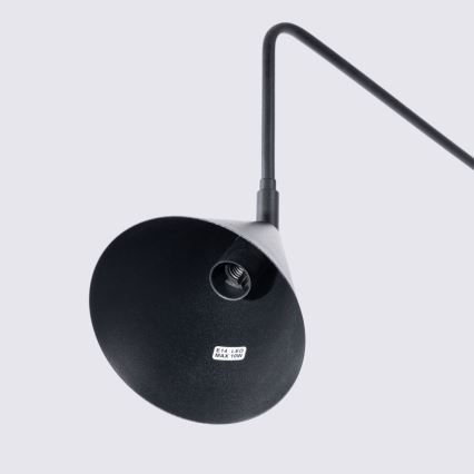Zidna lampa NOX 1xE14/10W/230V crna