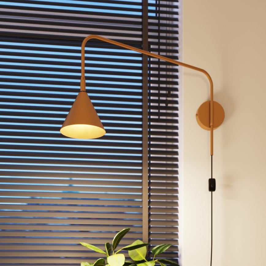 Zidna lampa NOX 1xE14/10W/230V zlatna