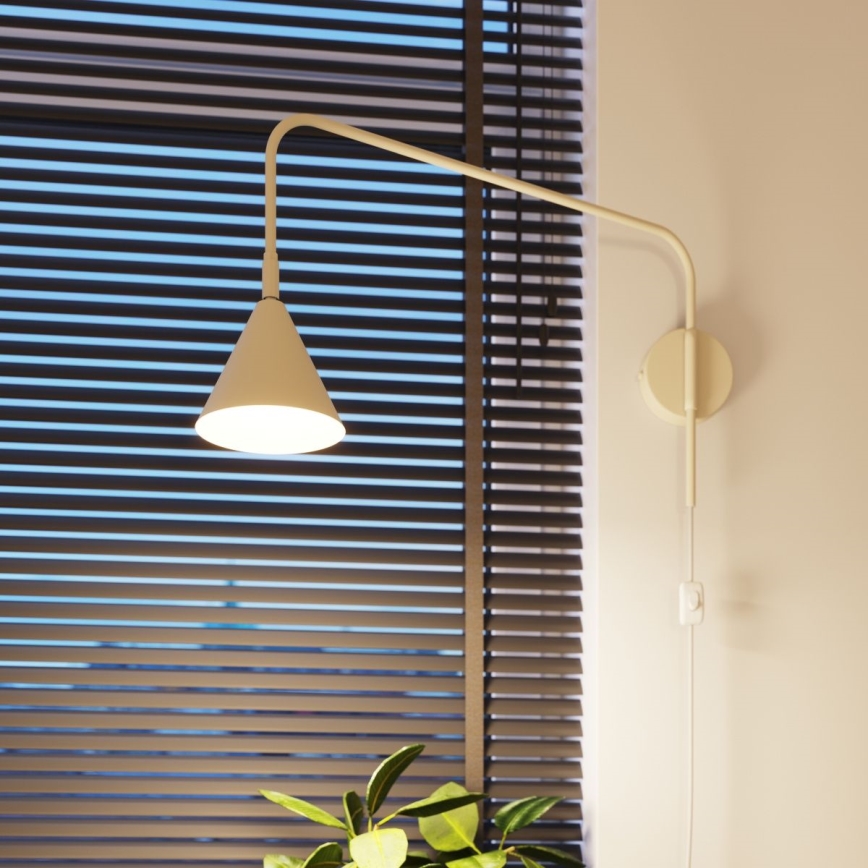 Zidna lampa NOX 1xE14/10W/230V krem