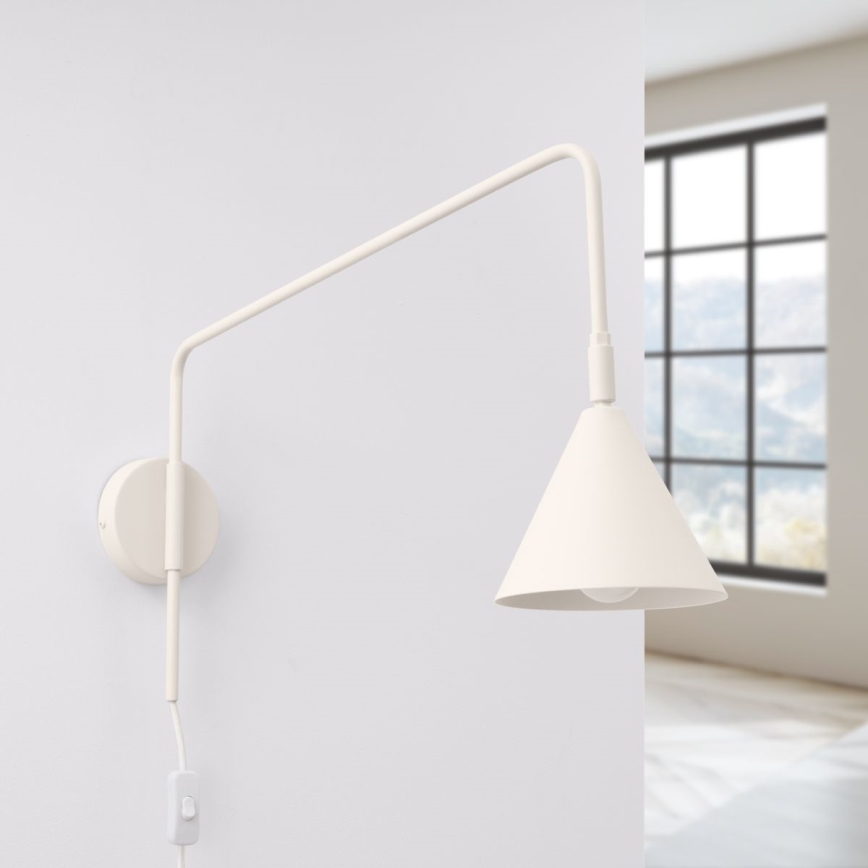 Zidna lampa NOX 1xE14/10W/230V krem