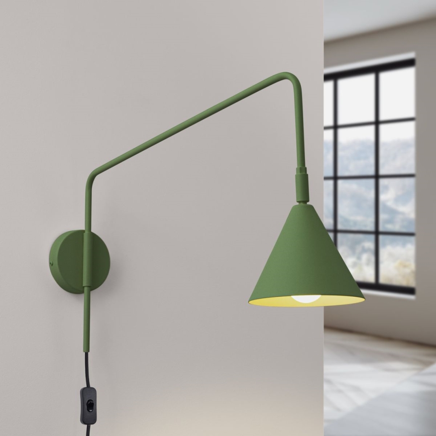 Zidna lampa NOX 1xE14/10W/230V zelena