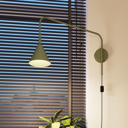 Zidna lampa NOX 1xE14/10W/230V zelena