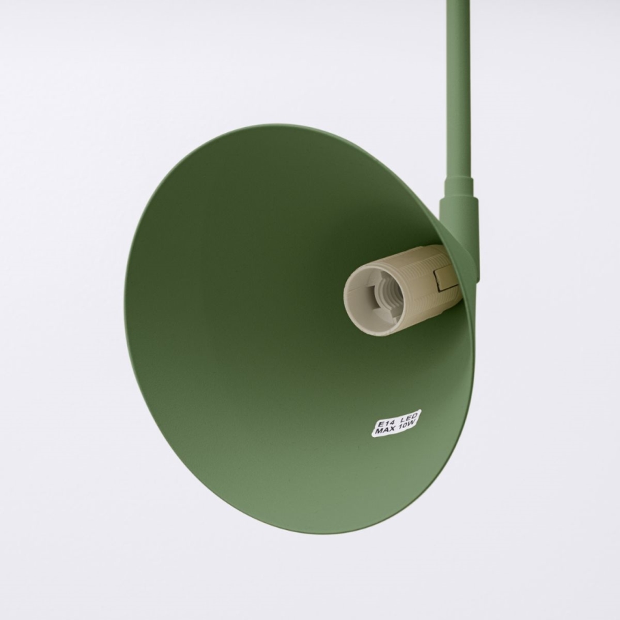 Zidna lampa NOX 1xE14/10W/230V zelena