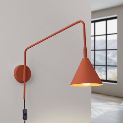 Zidna lampa NOX 1xE14/10W/230V narančasta