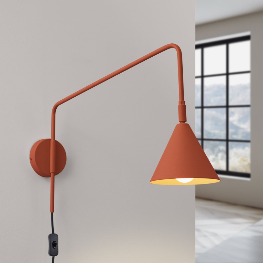 Zidna lampa NOX 1xE14/10W/230V narančasta