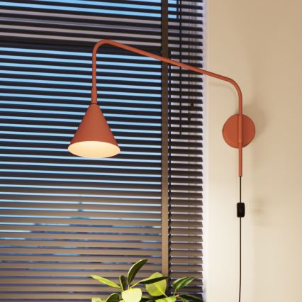 Zidna lampa NOX 1xE14/10W/230V narančasta