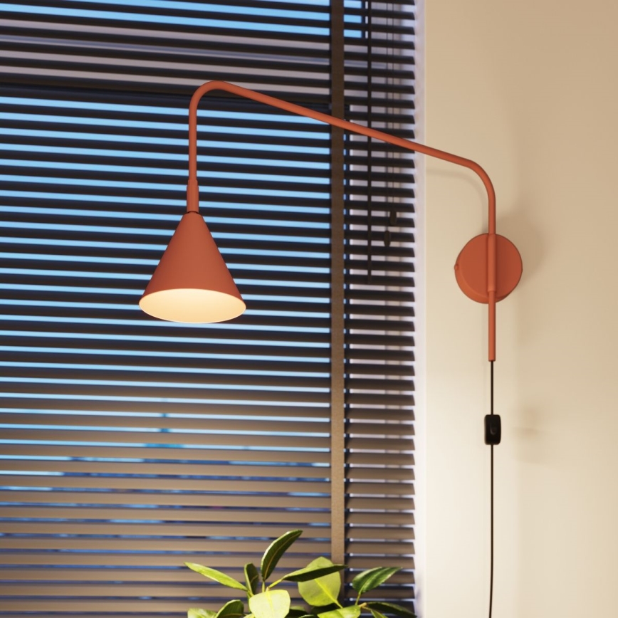 Zidna lampa NOX 1xE14/10W/230V narančasta