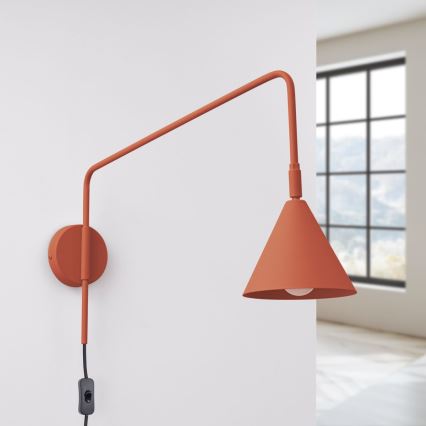 Zidna lampa NOX 1xE14/10W/230V narančasta