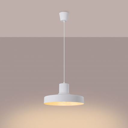 Luster na sajli BILO 1xE27/15W/230V pr. 35 cm bijela