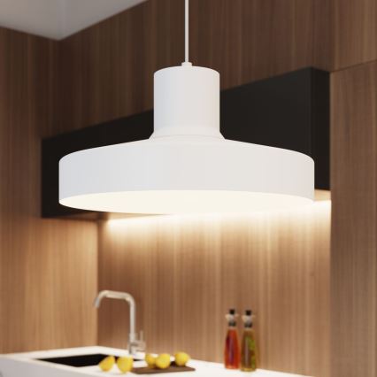Luster na sajli BILO 1xE27/15W/230V pr. 35 cm bijela