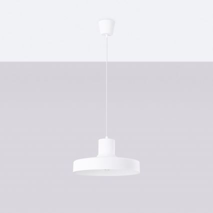 Luster na sajli BILO 1xE27/15W/230V pr. 35 cm bijela