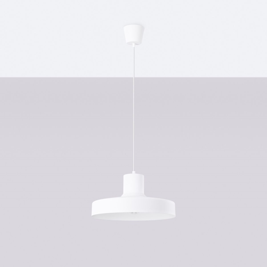 Luster na sajli BILO 1xE27/15W/230V pr. 35 cm bijela