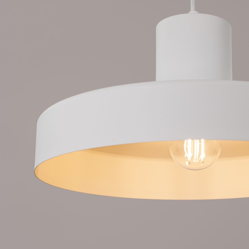 Luster na sajli BILO 1xE27/15W/230V pr. 35 cm bijela