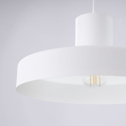 Luster na sajli BILO 1xE27/15W/230V pr. 35 cm bijela