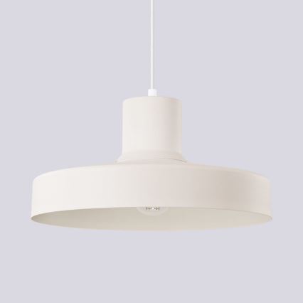Luster na sajli BILO 1xE27/15W/230V pr. 35 cm krem