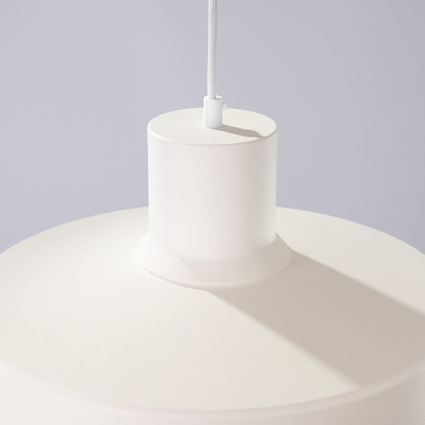 Luster na sajli BILO 1xE27/15W/230V pr. 35 cm krem