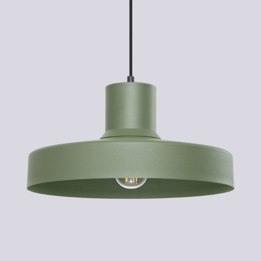 Luster na sajli BILO 1xE27/15W/230V pr. 35 cm zelena