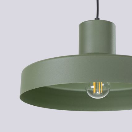 Luster na sajli BILO 1xE27/15W/230V pr. 35 cm zelena
