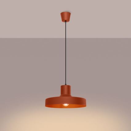 Luster na sajli BILO 1xE27/15W/230V pr. 35 cm narančasta