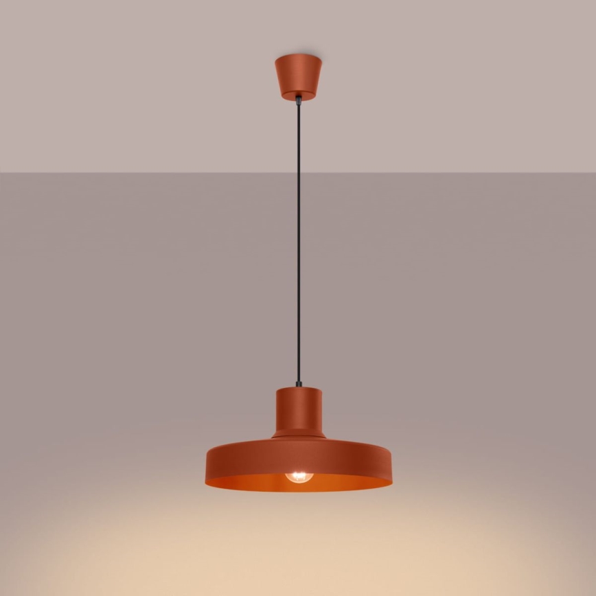 Luster na sajli BILO 1xE27/15W/230V pr. 35 cm narančasta