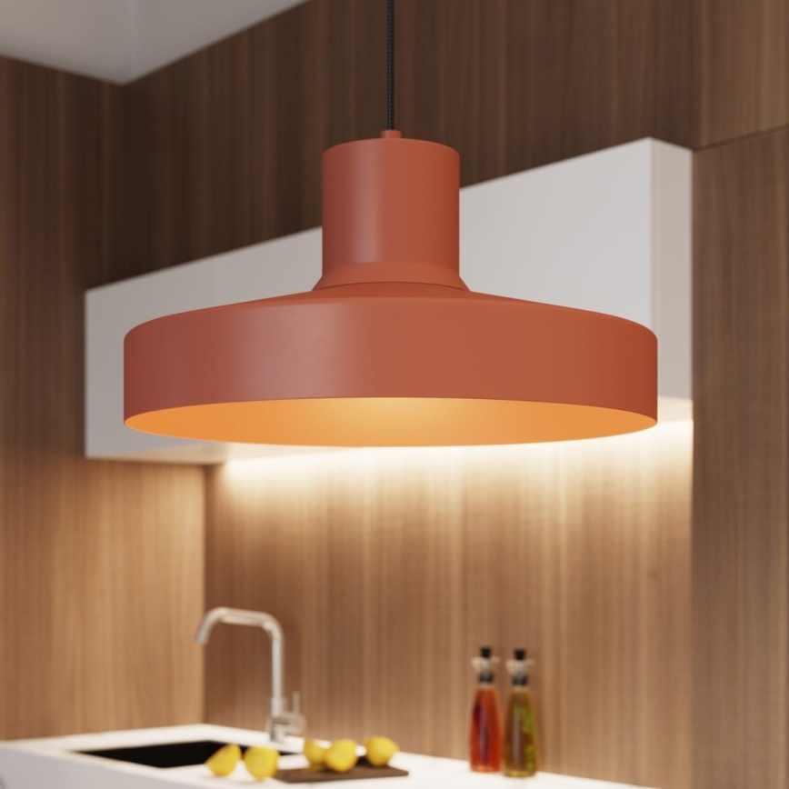 Luster na sajli BILO 1xE27/15W/230V pr. 35 cm narančasta