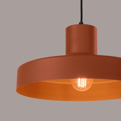 Luster na sajli BILO 1xE27/15W/230V pr. 35 cm narančasta