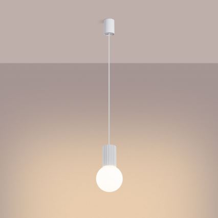 Luster na sajli HALO 1xG9/8W/230V pr. 12 cm bijela