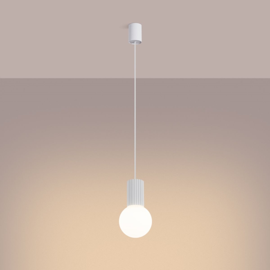 Luster na sajli HALO 1xG9/8W/230V pr. 12 cm bijela