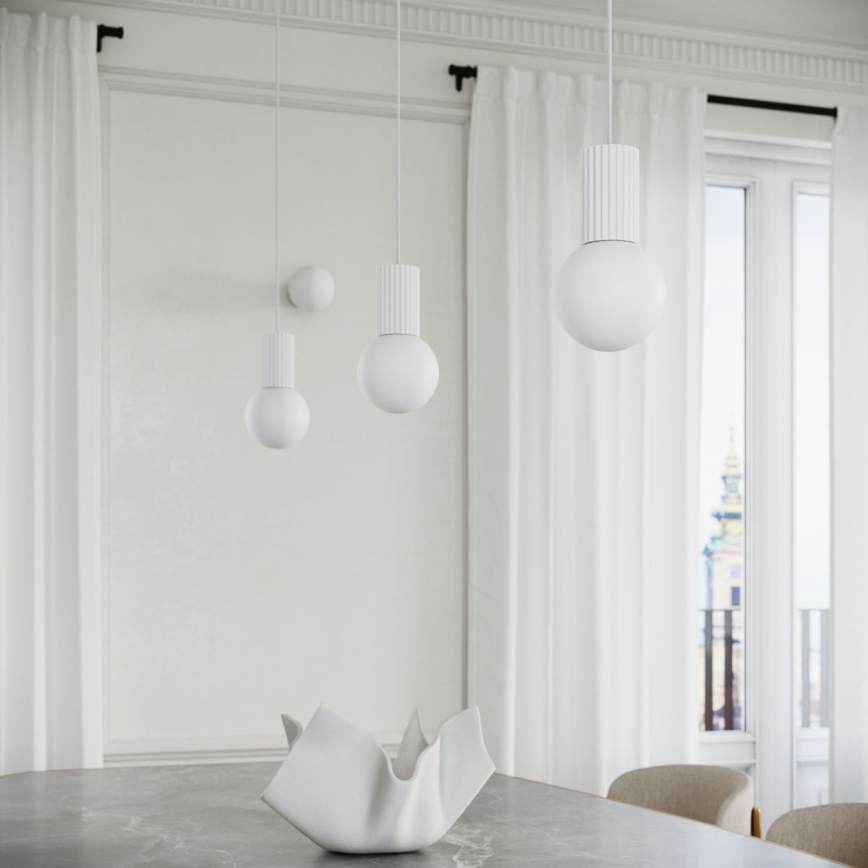 Luster na sajli HALO 1xG9/8W/230V pr. 12 cm bijela