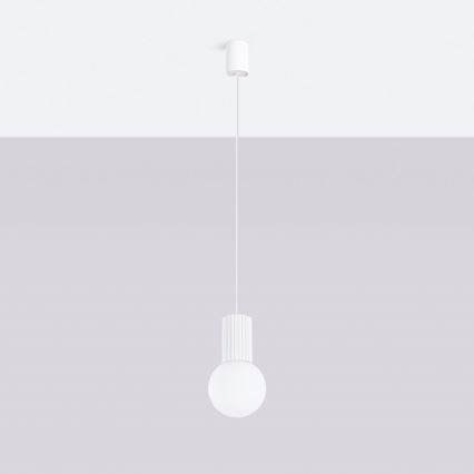 Luster na sajli HALO 1xG9/8W/230V pr. 12 cm bijela
