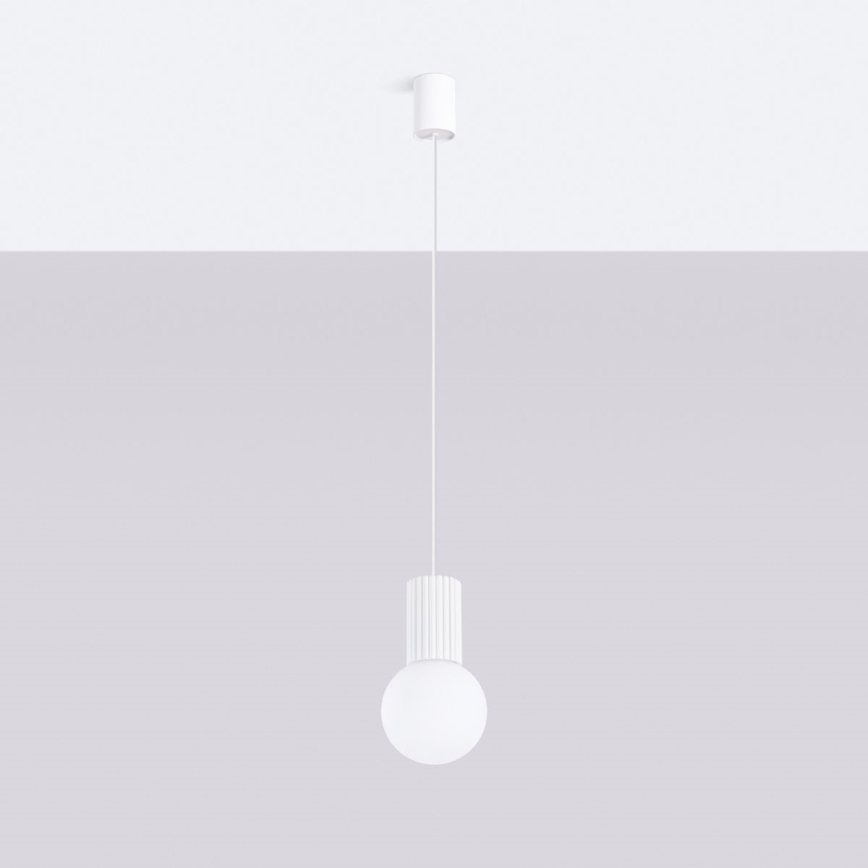 Luster na sajli HALO 1xG9/8W/230V pr. 12 cm bijela