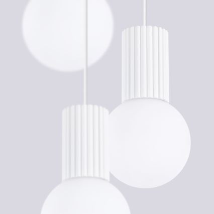 Luster na sajli HALO 3xG9/8W/230V pr. 25 cm bijela