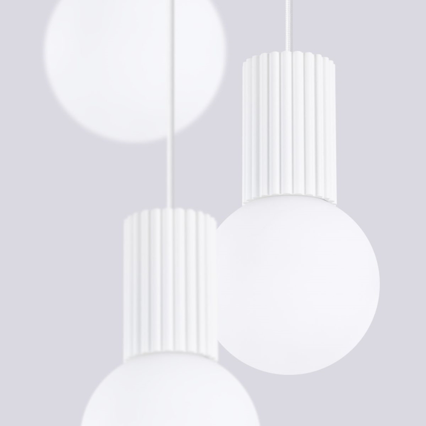 Luster na sajli HALO 3xG9/8W/230V pr. 25 cm bijela