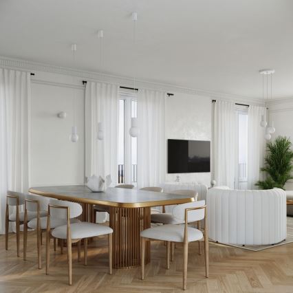 Stolna lampa HALO 1xG9/8W/230V pr. 12 cm bijela