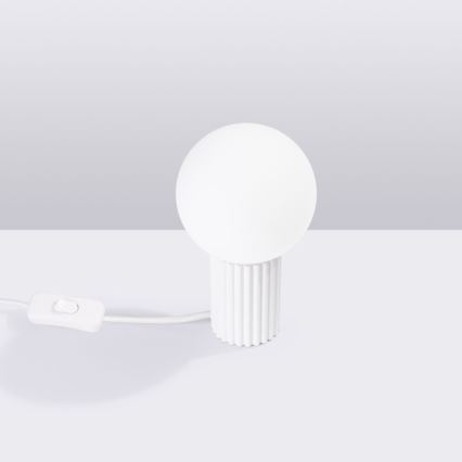 Stolna lampa HALO 1xG9/8W/230V pr. 12 cm bijela