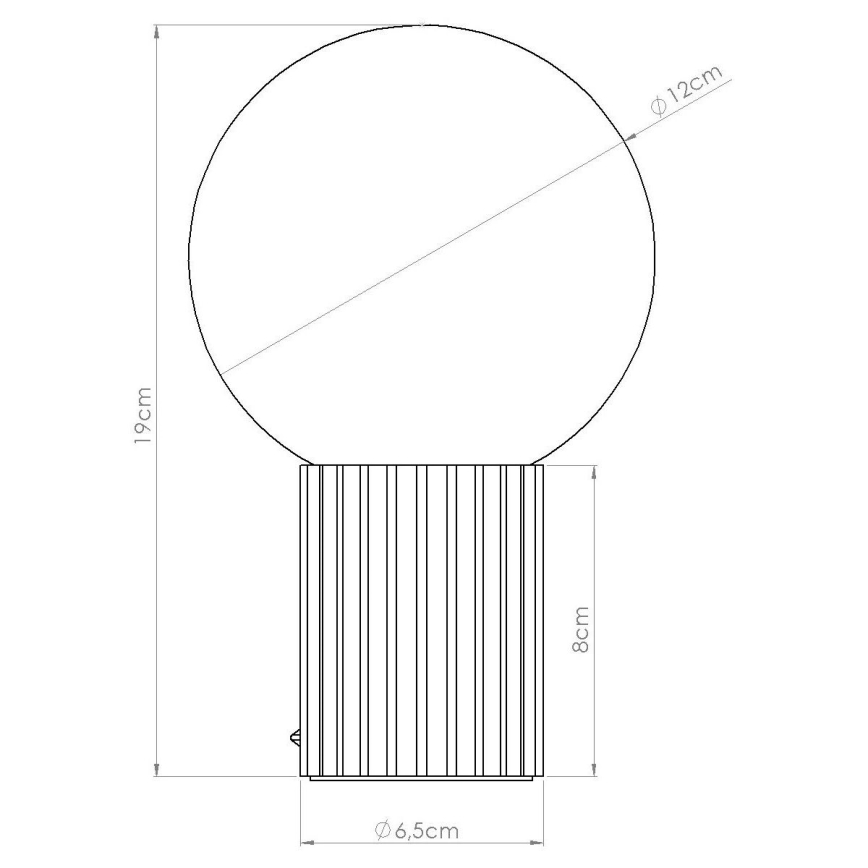 Stolna lampa HALO 1xG9/8W/230V pr. 12 cm bijela