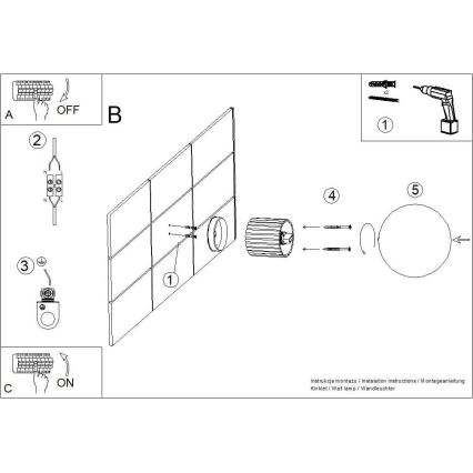 Zidna svjetiljka za kupaonicu HALO 1xG9/8W/230V pr. 12 cm IP44 crna