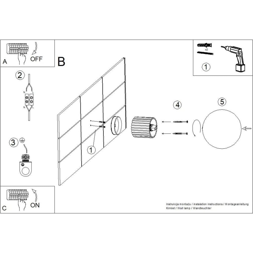 Zidna svjetiljka za kupaonicu HALO 1xG9/8W/230V pr. 12 cm IP44 crna