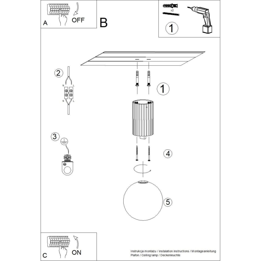 Stropna svjetiljka za kupaonicu HALO 1xG9/8W/230V pr. 12 cm IP44 crna