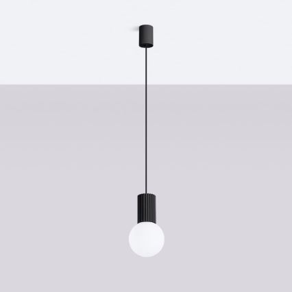 Luster na sajli HALO 1xG9/8W/230V pr. 12 cm crna