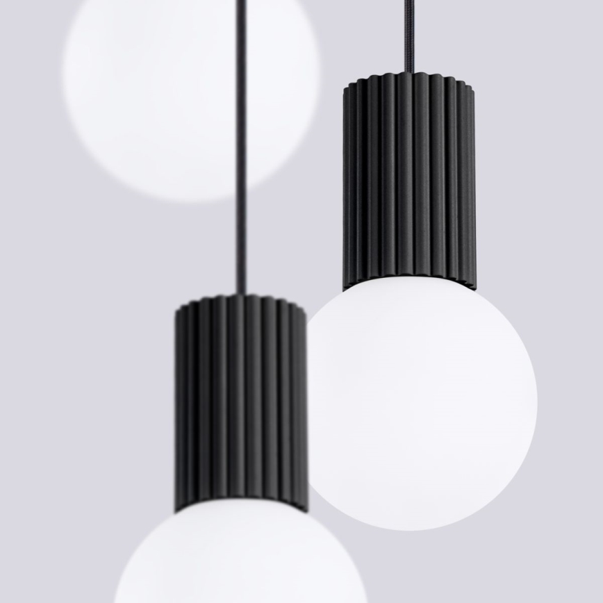 Luster na sajli HALO 3xG9/8W/230V pr. 25 cm crna