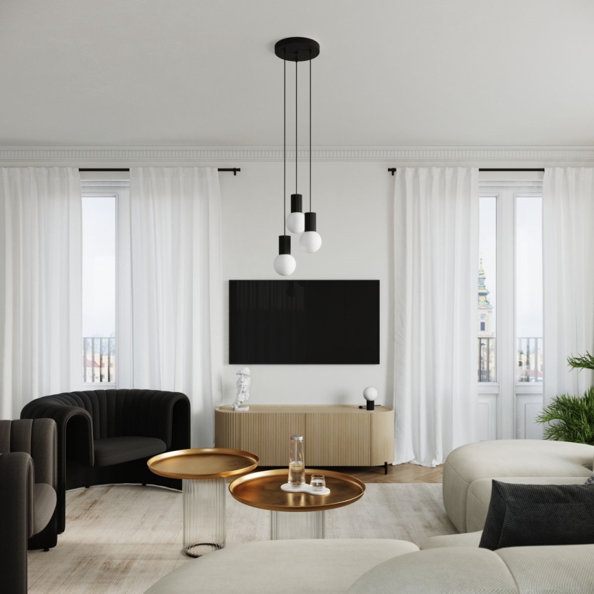 Stolna lampa HALO 1xG9/8W/230V pr. 12 cm crna