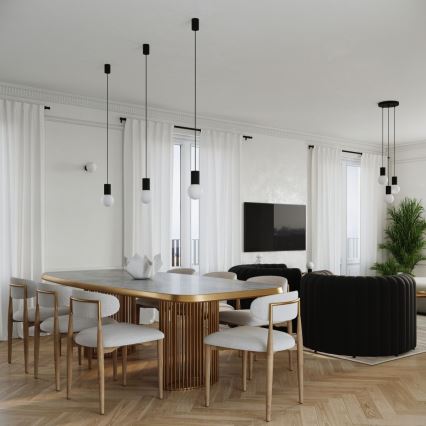 Stolna lampa HALO 1xG9/8W/230V pr. 12 cm crna