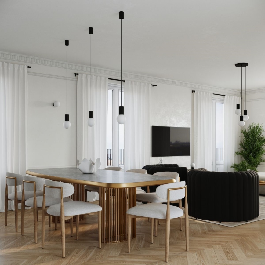 Stolna lampa HALO 1xG9/8W/230V pr. 12 cm crna