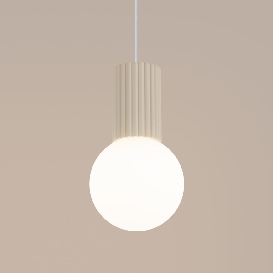 Luster na sajli HALO 1xG9/8W/230V pr. 12 cm krem