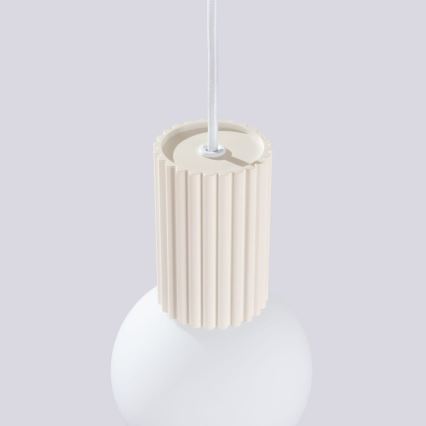 Luster na sajli HALO 1xG9/8W/230V pr. 12 cm krem