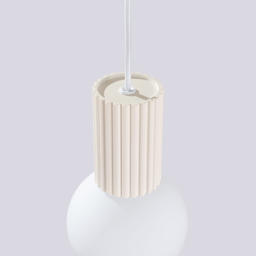 Luster na sajli HALO 1xG9/8W/230V pr. 12 cm krem